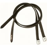 KenTaur Třmenové řemeny kožené s nylonem černé 130 cm – Zboží Dáma