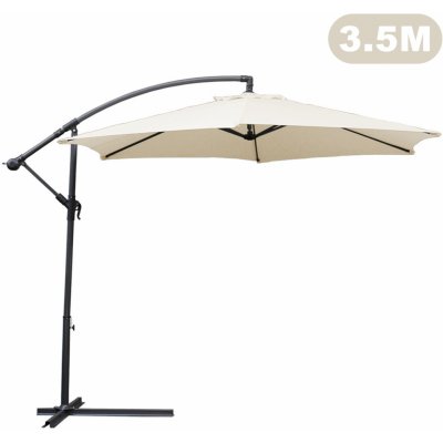 Yakimz Slunečník Yakimz Traffic Light Umbrella 350 cm Slunečník, slunečník, zahradní slunečník béžový – Zboží Mobilmania