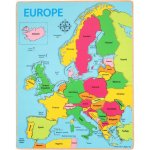 Bigjigs Mapa Evropy – Zboží Dáma