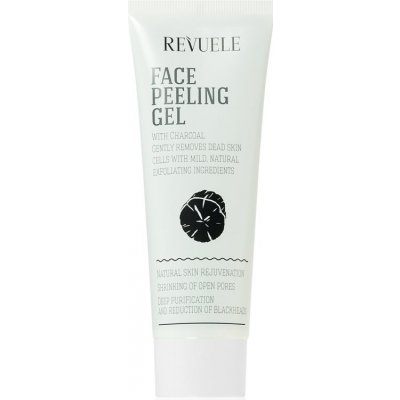 Revuele Face Peeling Gel Charcoal čisticí peeling s aktivním uhlím 80 ml