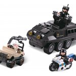 Sluban B0653 Policie SWAT vyzbrojený vůz a zloděj na 4-kolce – Zboží Dáma