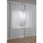 Sehlbach Závěs se skrytými poutky květinový, bílý, 245 x 135 cm – Hledejceny.cz