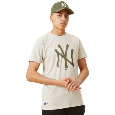 Triko New Era MLB Big Logo Oversized New York Yankees Off White