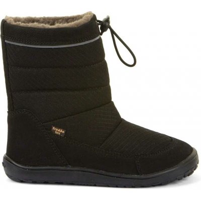 Froddo zimní barefoot sněhule Up tex snow wool black – Hledejceny.cz
