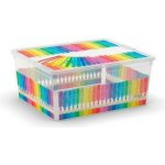 KIS Plastový úložný box C-Box Colours Arty M 18 L – Zboží Dáma