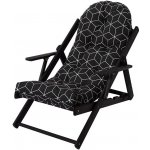 ROJAPLAST Zahradní křeslo včetně polstru BORNEO, antracit – Zbozi.Blesk.cz