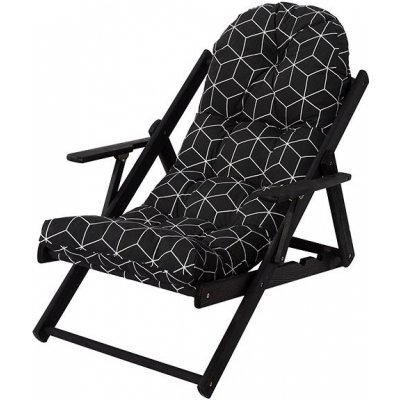 ROJAPLAST Zahradní křeslo včetně polstru BORNEO, antracit – Zbozi.Blesk.cz