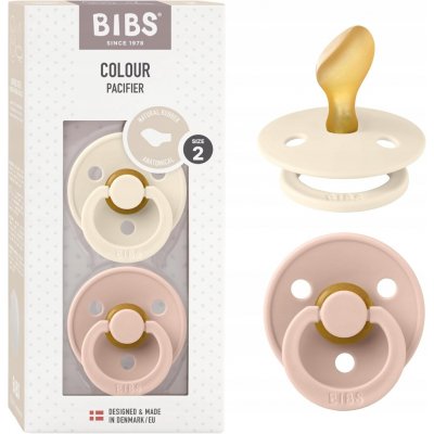 Bibs Colour anatomické dudlíky přírodní kaučuk 2ks Ivory / Blush – Sleviste.cz