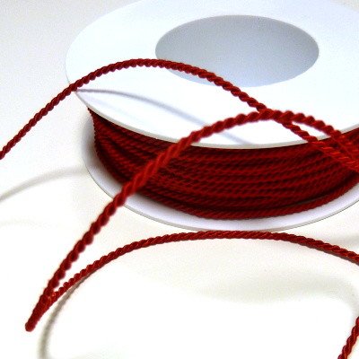 Kroucená šňůra 2 mm - bordo - 1m – Sleviste.cz
