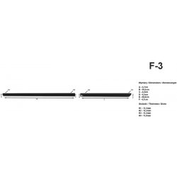 Rider Boční lišty na dveře Ford Mondeo Sedan/Combi 2000-2007 F3