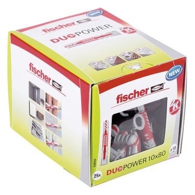 Hmoždinka Fischer DUOPOWER 10x80 mm 25 ks – HobbyKompas.cz