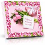 Selllot Sladký dárek Plněné čokoládové lodičky s ořechy (růžové tulipány) 125 g – Hledejceny.cz