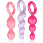 Satisfyer Booty Call anální kolík sada barevná 3 ks – Sleviste.cz