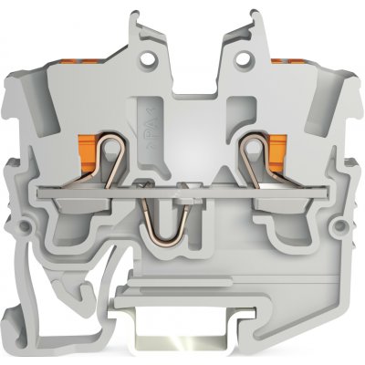 WAGO Svorka 2250-1201 2vodičová průchozí Mini s ovládacím tlačítkem 1 mm², šedá 2250-1201 – Hledejceny.cz