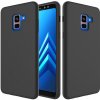 Pouzdro a kryt na mobilní telefon Pouzdro JustKing silikonové Liquid Samsung Galaxy A8 Plus 2018 - černé