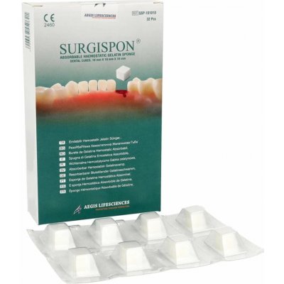 Surgispon kostky 1 x 1x1cm 32 ks – Zboží Dáma