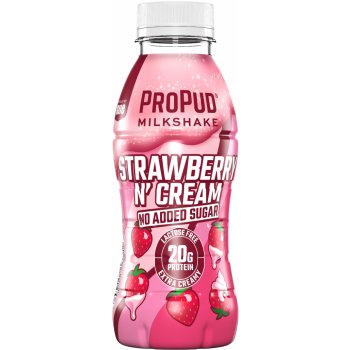 NJIE ProPud protein milkshake bez laktozy jahoda 330 ml