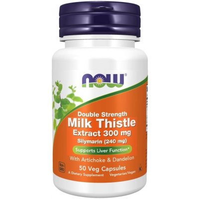 Now Foods Ostropestřec Mariánský Milk Thistle 300 mg Extract 50 kapslí – Zboží Mobilmania