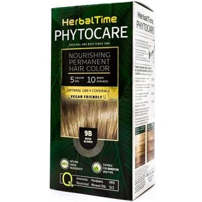 HerbalTime Phytocare Natural Vegan 9B béžová blond 130 ml