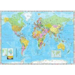 Komar Papírová fototapeta papírová Sunny Decor mapa světa 254 x 184 cm 4 dílná