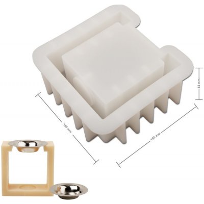 Manumi sada silikonové formy na odlévání kreativní hmoty 155x150x52 mm a 2 misek na vonné vosky ⌀88 mm na výrobu aromalampy 1 ks – Sleviste.cz