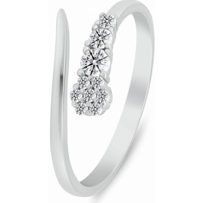 Brilio Silver prsten s čirými zirkony RI153W – Sleviste.cz