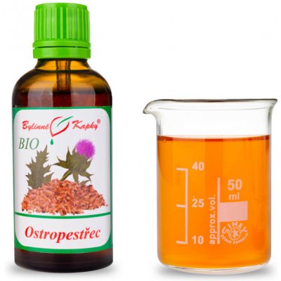 Bylinné kapky BIO Ostropestřec BIO tinktura 50 ml – Hledejceny.cz
