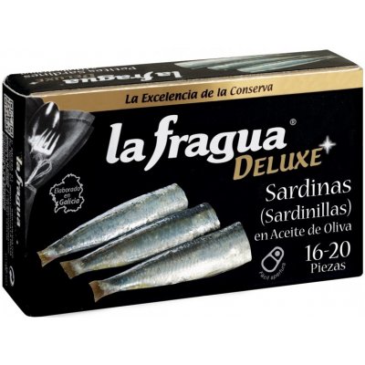 LF Deluxe Sacesa Sardinky v olivovém oleji 16-20 ks 115 g – Zboží Dáma