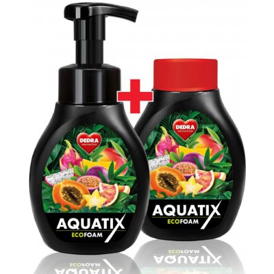 Dedra Aquatix EcoFoam Sada 1+1 Aktivní EKO pěna na ruční mytí nádobí ovocné smoothie, 300 + 300 ml – HobbyKompas.cz
