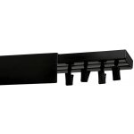 Rolmeister Stropní kolejnička s krytem 5 cm Černá Stropní dvojitá 300 cm – Sleviste.cz