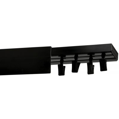 Rolmeister Stropní kolejnička s krytem 5 cm Černá Stropní dvojitá 300 cm – Sleviste.cz