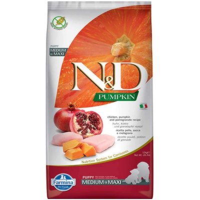 N&D Pumpkin Puppy Medium & Maxi Chicken & Pomegranate 12 kg – Hledejceny.cz