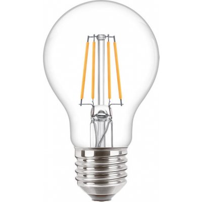 Philips LED žárovka E27 Classic Filament A60 4,3W 40W teplá bílá 2700K – Hledejceny.cz