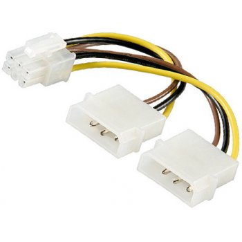 Premiumcord kn-9 Redukce napájecí 5.25" Molex - 6 pin pro PCI-E grafické karty