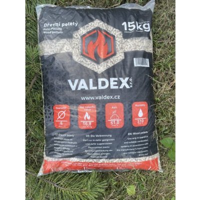 Valdex Dřevěné Pelety PREMIUM 15 kg – Zboží Mobilmania