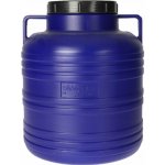 STERK Barel 10L plastový kulatý široké hrdlo, atest bílá/modrá – Hledejceny.cz