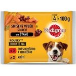Pedigree masový výběr s mrkví ve šťávě 4 x 100 g – Hledejceny.cz