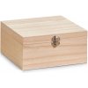 Úložný box ZELLER Dřevěná krabička 20x20x9,5cm 4 l