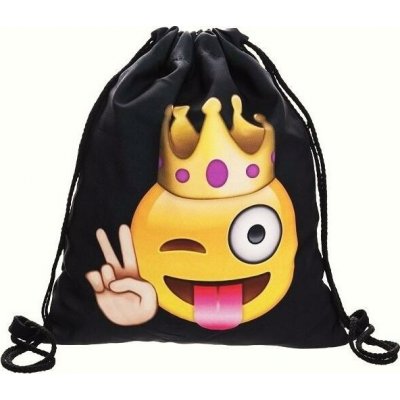 Woodrow Gymsack Vak na záda Emoji King black – Hledejceny.cz