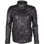 Pánská kožená bunda Gmtarus černá – Zboží Dáma