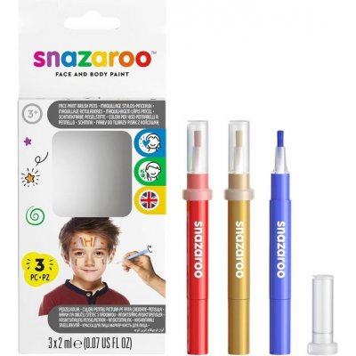 SNAZAROO Štětce Brush Pen s barvami na obličej Dobrodružství – Zbozi.Blesk.cz