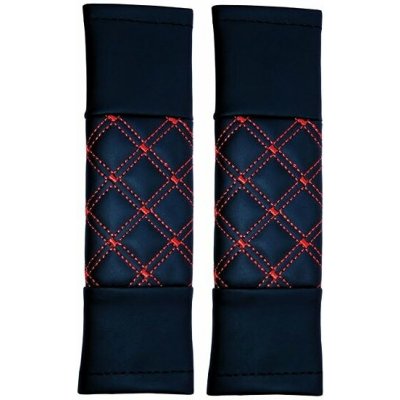 PREXIM Ochranný potah na bezpečnostní pás červené prošití | Zboží Auto