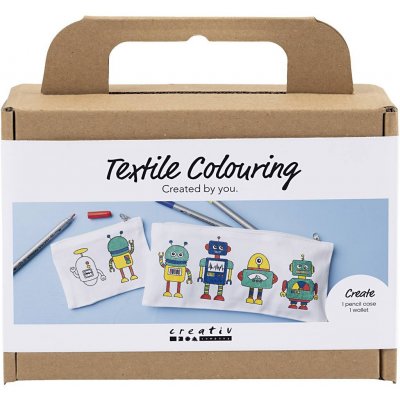 Creativ Company Kreativní sada Malování na textil penál & peněženka Robot – Hledejceny.cz