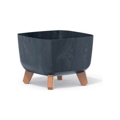Prosperplast Květináč GRACIA SQUARE BETON EFFECT antracit 29 x 29 x 22cm – Zboží Dáma