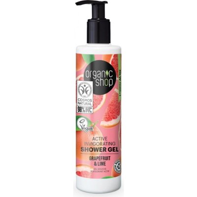 Organic Shop, Active Invigorating Shower Gel orzeźwiający żel pod prysznic Grapefruit & Lime 280 ml