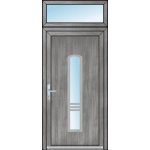 OknaDvereNaMiru.cz Vchodové dveře INOX 1424 + Nadsvětlík bílá 100 x 220 cm – Hledejceny.cz