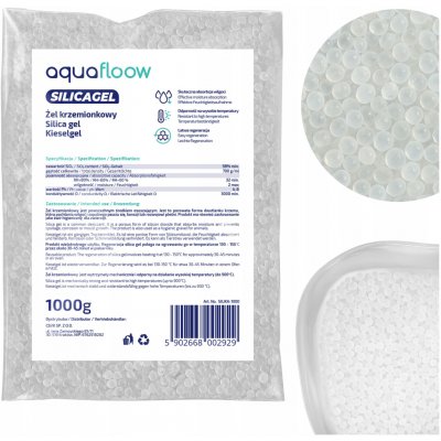 AquaFloow Náplň do pohlcovače vlhkosti gel 1 kg bílá – Sleviste.cz