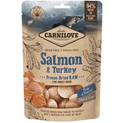 Carnilove Freeze Dried Raw Snacks Salmon & Turkey 60 g – Zbozi.Blesk.cz