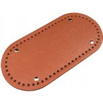 Pro Háčkování Koženkové dno na kabelku s nožkami 25 x 12 cm rezavé – Zboží Dáma