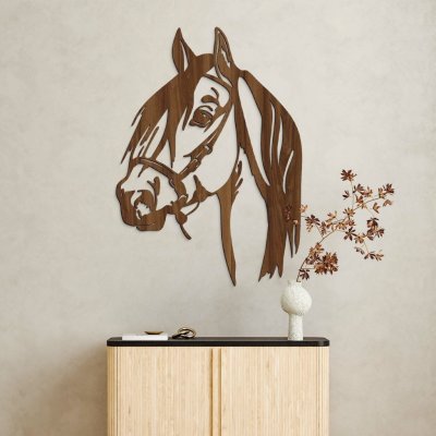 Dřevěný obraz na zeď - Kůň – Zboží Mobilmania